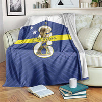 Curacao Football Blanket 2026 The Blue Wave is Rising - Wonder Print Shop