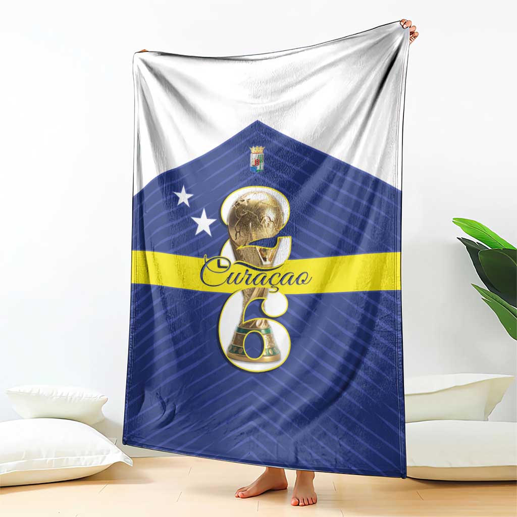 Curacao Football Blanket 2026 The Blue Wave is Rising - Wonder Print Shop