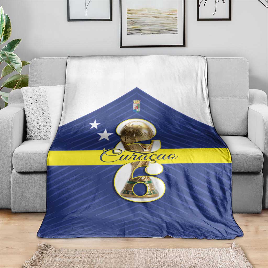 Curacao Football Blanket 2026 The Blue Wave is Rising - Wonder Print Shop