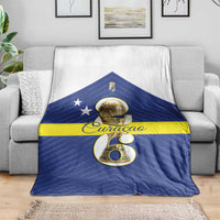 Curacao Football Blanket 2026 The Blue Wave is Rising - Wonder Print Shop