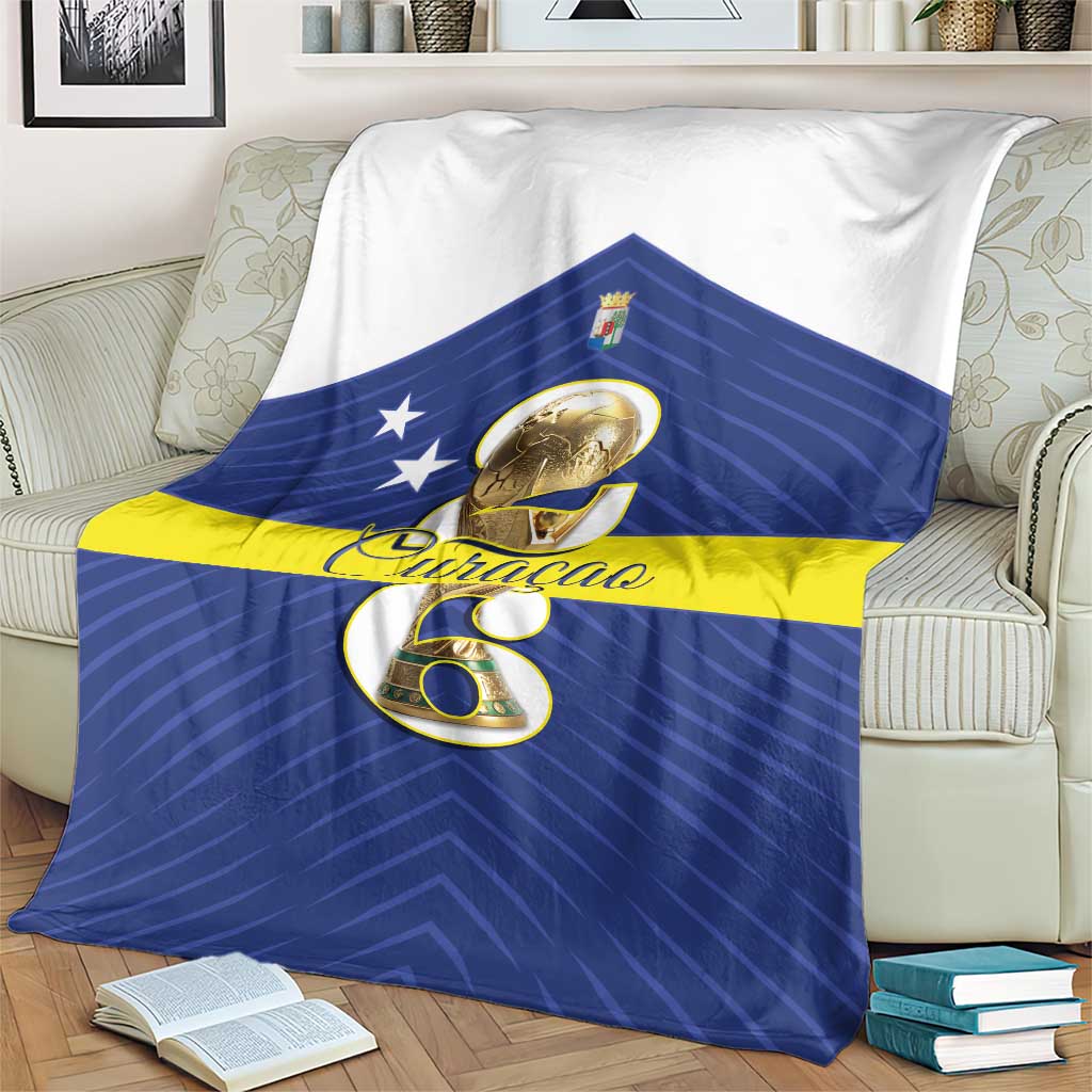 Curacao Football Blanket 2026 The Blue Wave is Rising - Wonder Print Shop