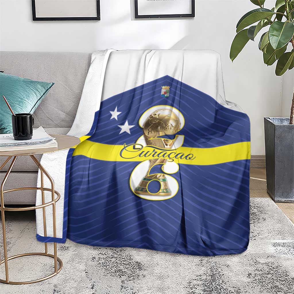 Curacao Football Blanket 2026 The Blue Wave is Rising - Wonder Print Shop