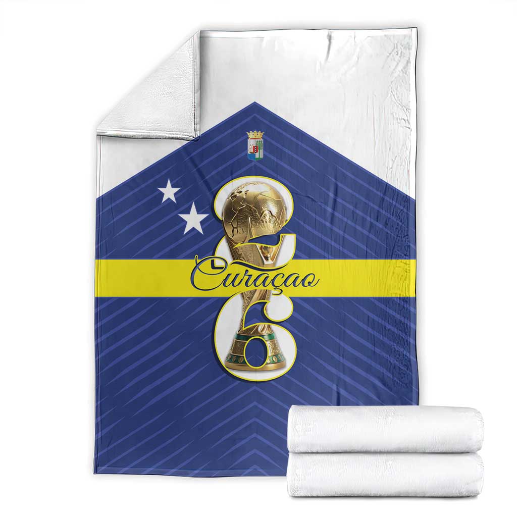 Curacao Football Blanket 2026 The Blue Wave is Rising - Wonder Print Shop