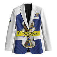 Personalized Curacao Football Blazer 2026 The Blue Wave is Rising - Wonder Print Shop