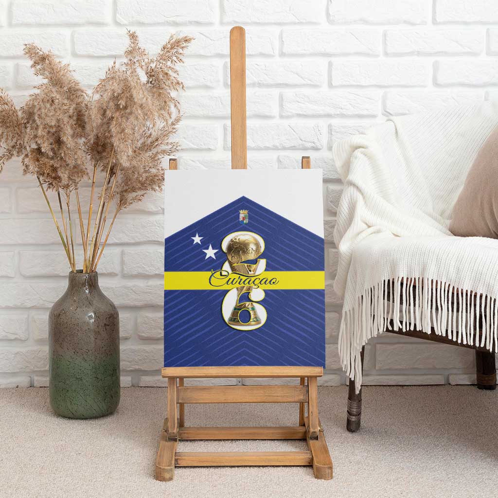 Curacao Football Canvas Wall Art 2026 The Blue Wave is Rising - Wonder Print Shop