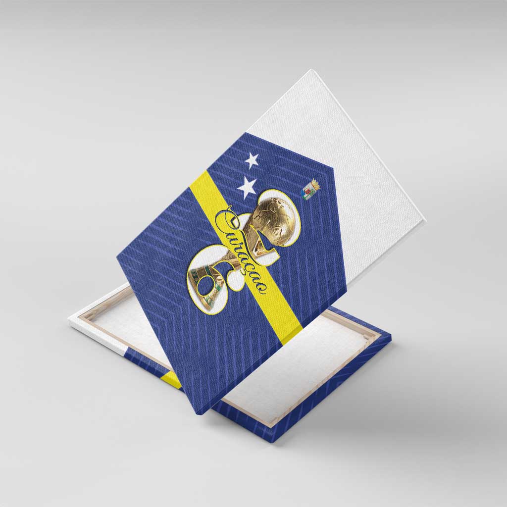 Curacao Football Canvas Wall Art 2026 The Blue Wave is Rising - Wonder Print Shop