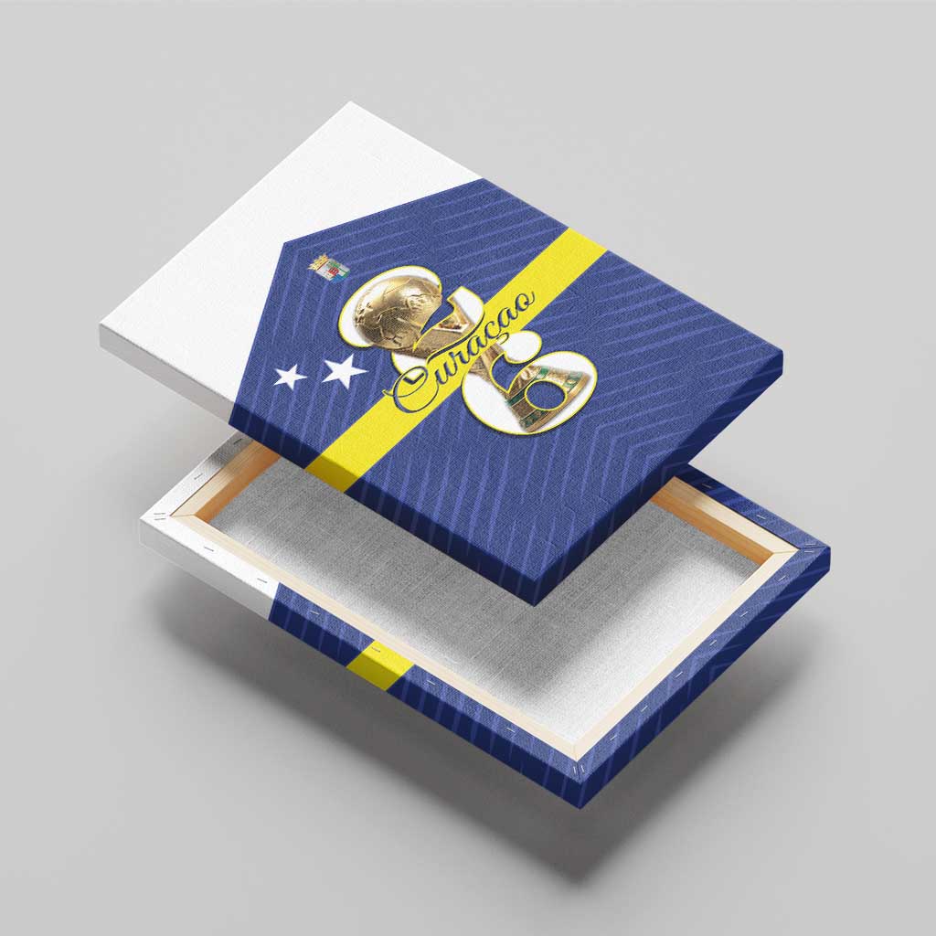 Curacao Football Canvas Wall Art 2026 The Blue Wave is Rising - Wonder Print Shop