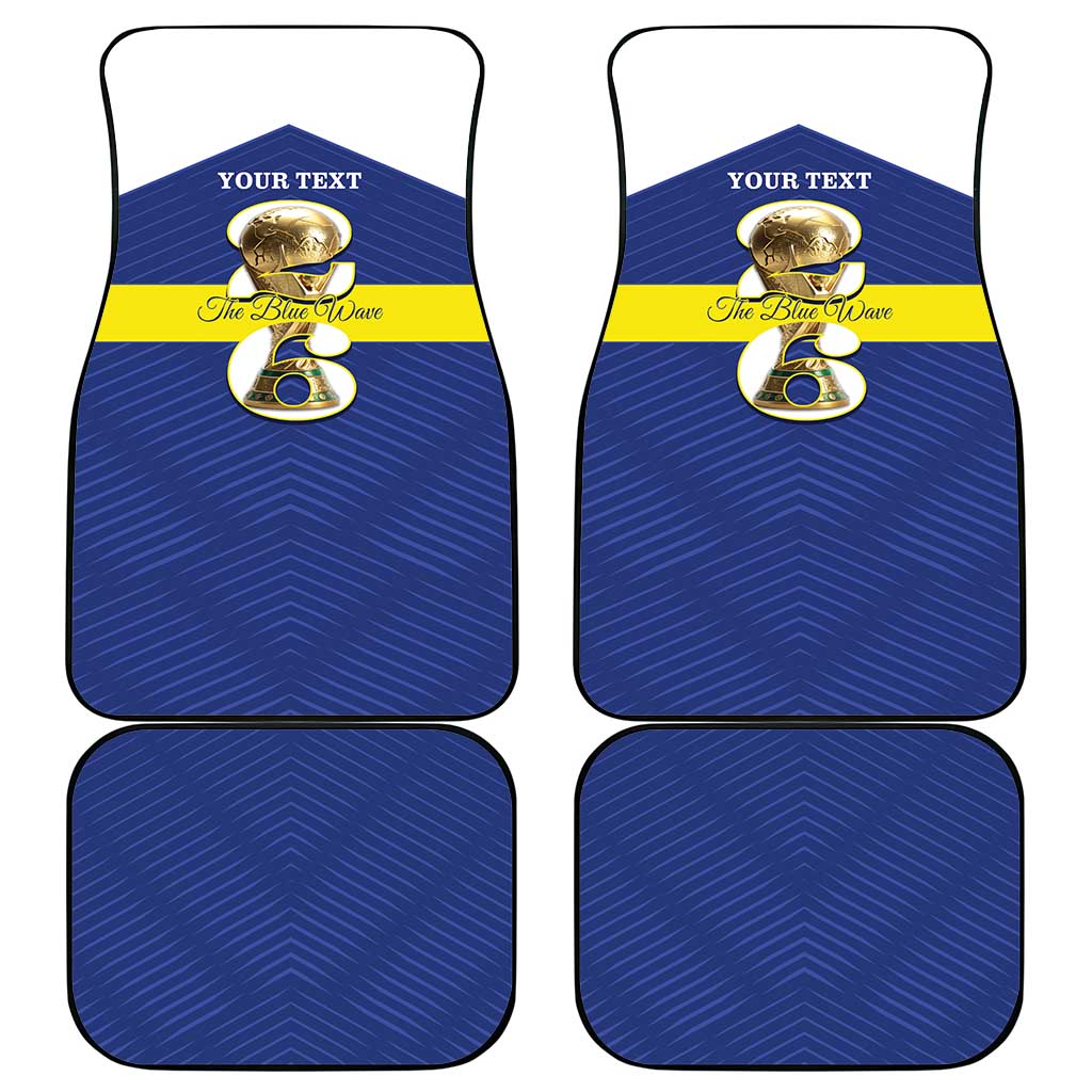 Personalized Curacao Football Car Mats 2026 The Blue Wave is Rising - Wonder Print Shop