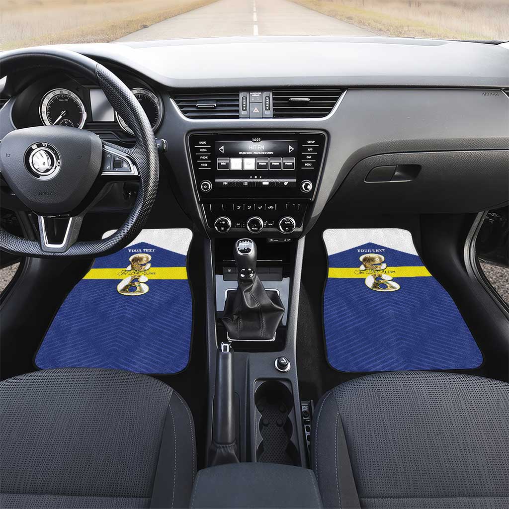 Personalized Curacao Football Car Mats 2026 The Blue Wave is Rising - Wonder Print Shop