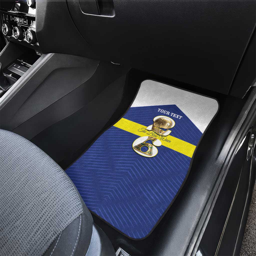 Personalized Curacao Football Car Mats 2026 The Blue Wave is Rising - Wonder Print Shop