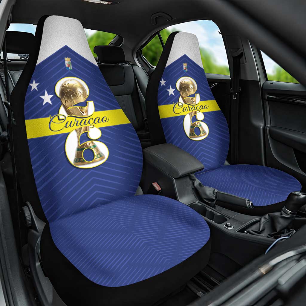 Curacao Football Car Seat Cover 2026 The Blue Wave is Rising - Wonder Print Shop