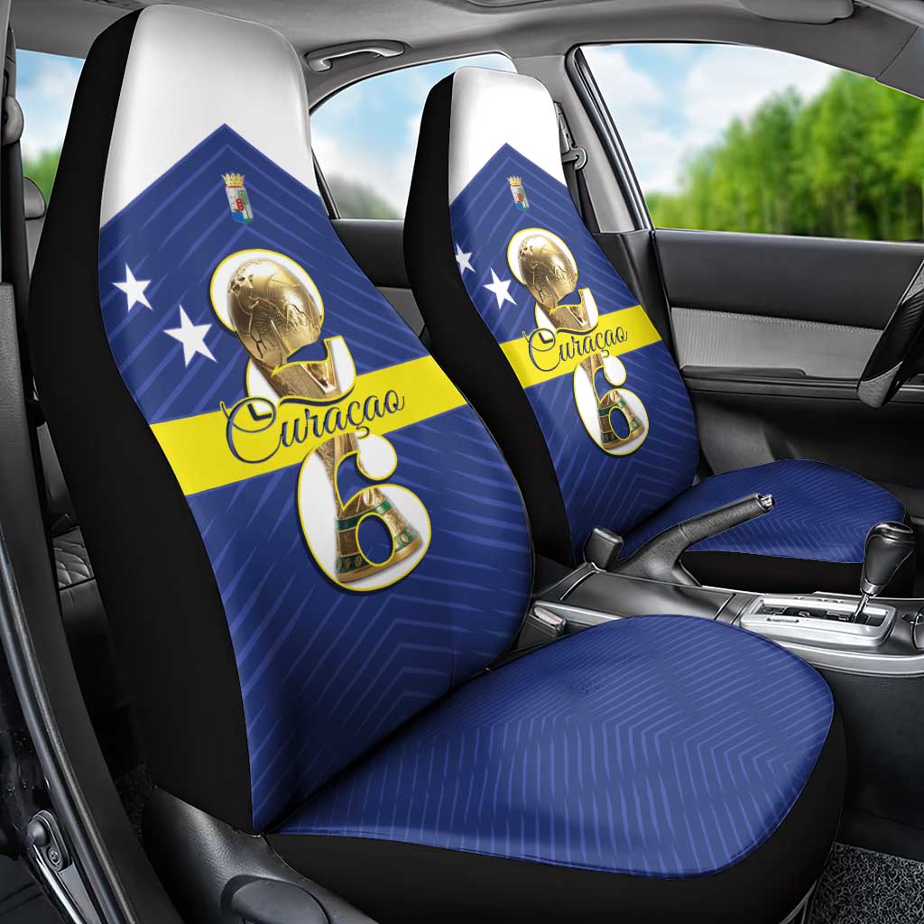 Curacao Football Car Seat Cover 2026 The Blue Wave is Rising - Wonder Print Shop