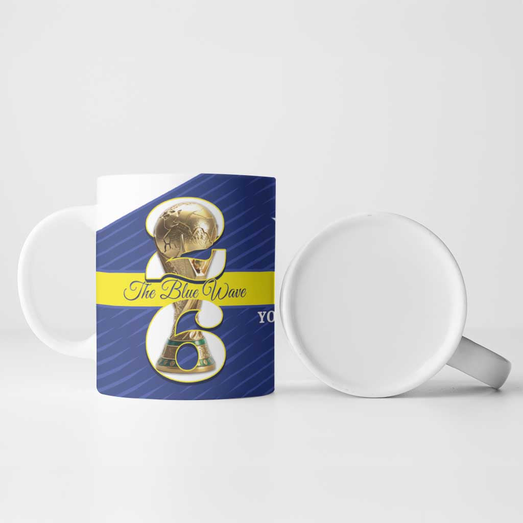 Personalized Curacao Football Ceramic Mug 2026 The Blue Wave is Rising - Wonder Print Shop