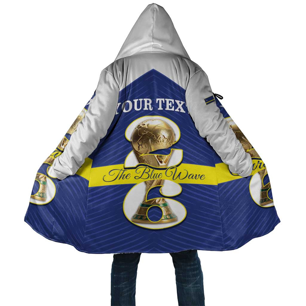 Personalized Curacao Football Cloak 2026 The Blue Wave is Rising - Wonder Print Shop