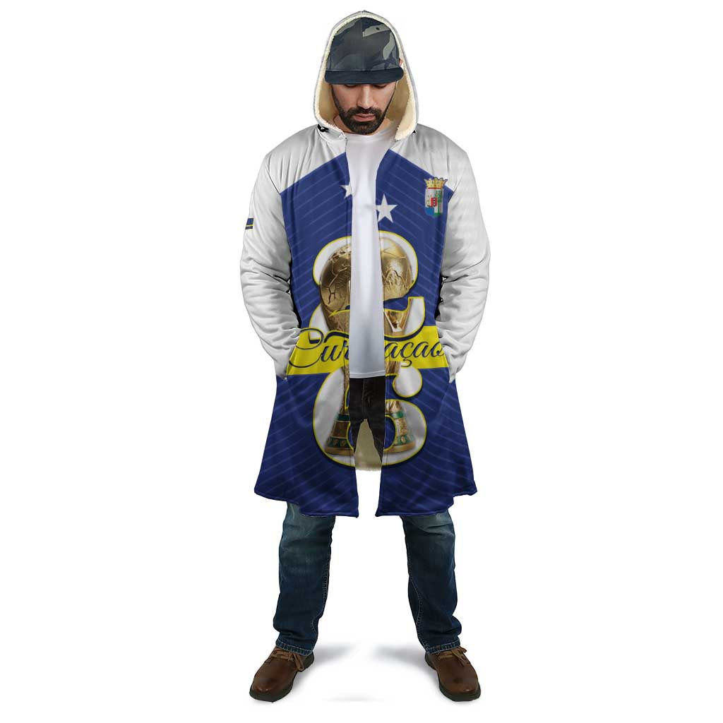 Personalized Curacao Football Cloak 2026 The Blue Wave is Rising - Wonder Print Shop