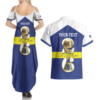 Personalized Curacao Football Couples Matching Summer Maxi Dress and Hawaiian Shirt 2026 The Blue Wave is Rising - Wonder Print Shop