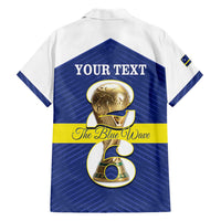 Personalized Curacao Football Family Matching Mermaid Dress and Hawaiian Shirt 2026 The Blue Wave is Rising - Wonder Print Shop