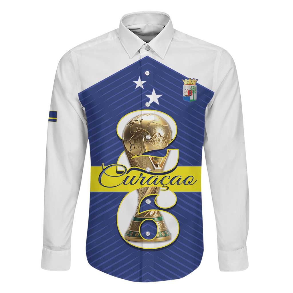 Personalized Curacao Football Family Matching Off The Shoulder Long Sleeve Dress and Hawaiian Shirt 2026 The Blue Wave is Rising - Wonder Print Shop
