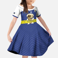 Personalized Curacao Football Family Matching Puletasi and Hawaiian Shirt 2026 The Blue Wave is Rising - Wonder Print Shop