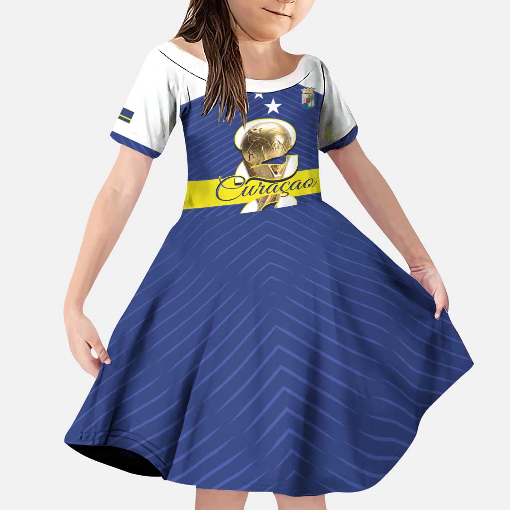 Personalized Curacao Football Family Matching Summer Maxi Dress and Hawaiian Shirt 2026 The Blue Wave is Rising - Wonder Print Shop