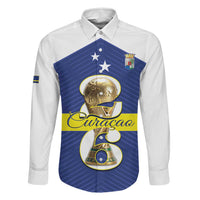 Personalized Curacao Football Family Matching Tank Maxi Dress and Hawaiian Shirt 2026 The Blue Wave is Rising - Wonder Print Shop