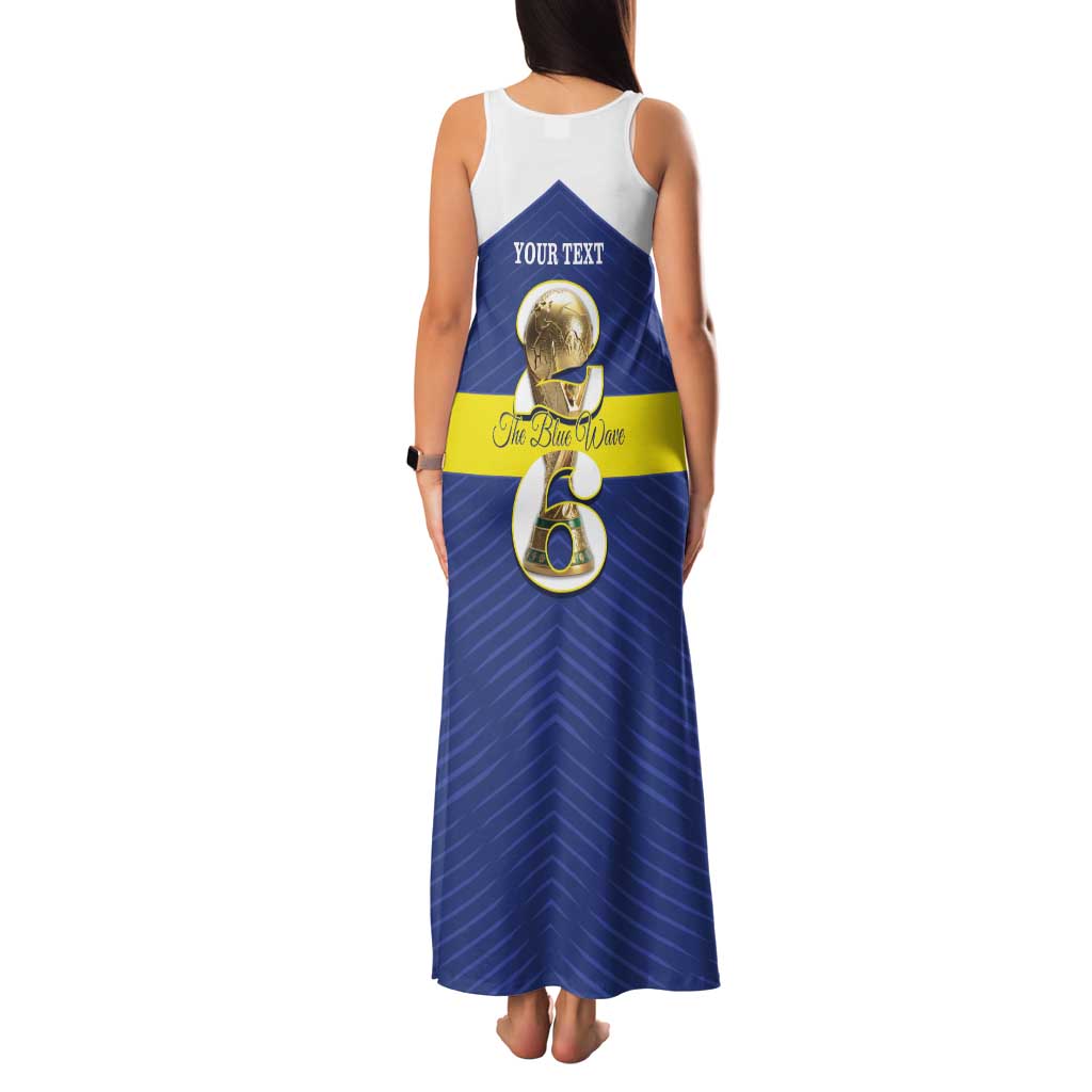 Personalized Curacao Football Family Matching Tank Maxi Dress and Hawaiian Shirt 2026 The Blue Wave is Rising - Wonder Print Shop