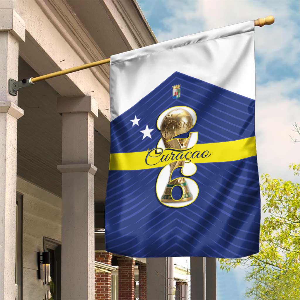 Curacao Football Garden Flag 2026 The Blue Wave is Rising - Wonder Print Shop