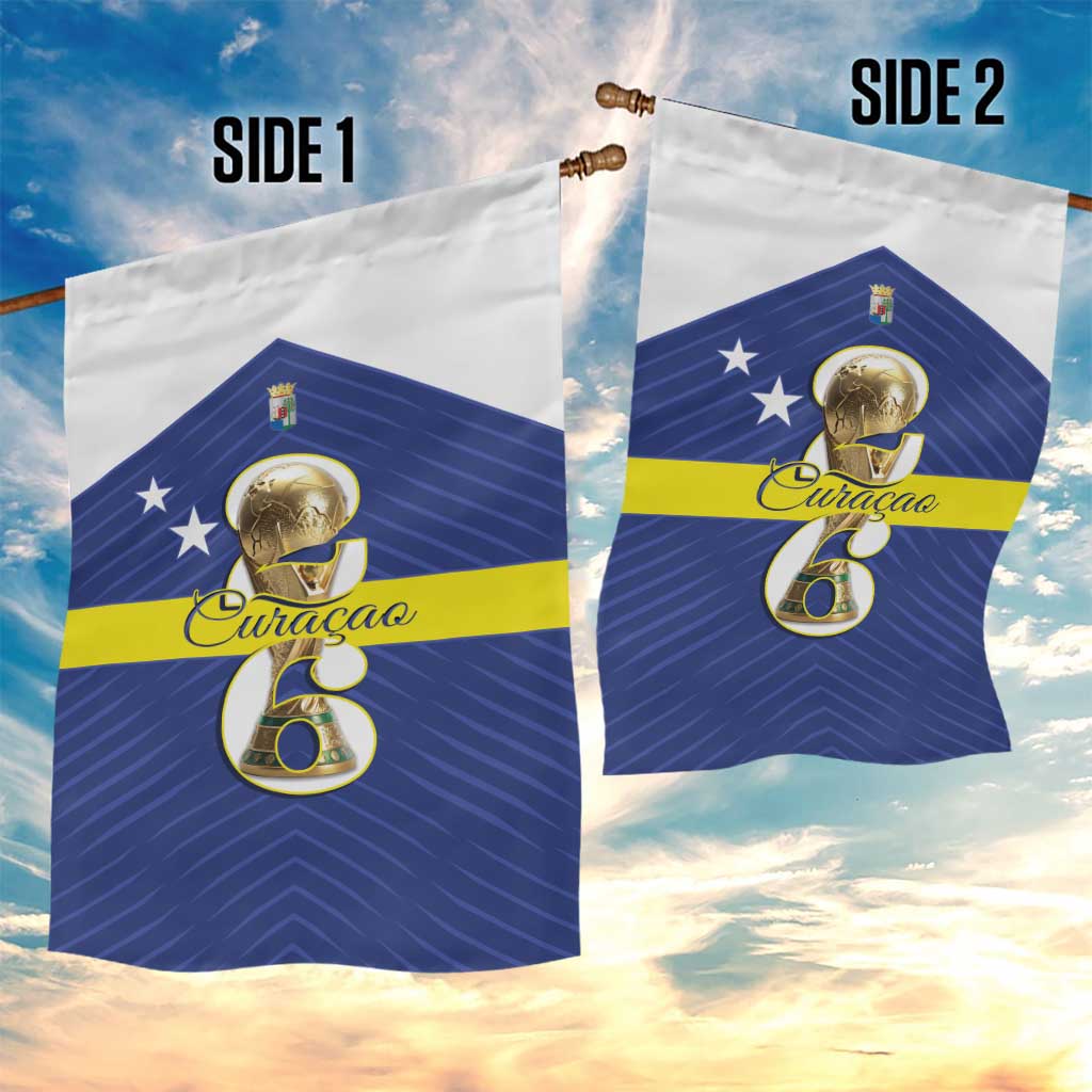 Curacao Football Garden Flag 2026 The Blue Wave is Rising - Wonder Print Shop