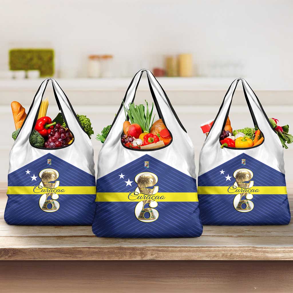 Curacao Football Grocery Bag 2026 The Blue Wave is Rising - Wonder Print Shop