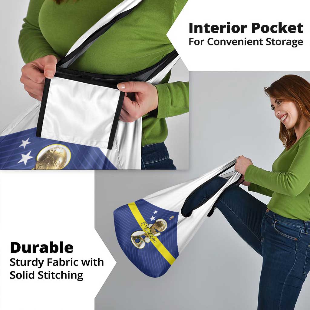 Curacao Football Grocery Bag 2026 The Blue Wave is Rising - Wonder Print Shop