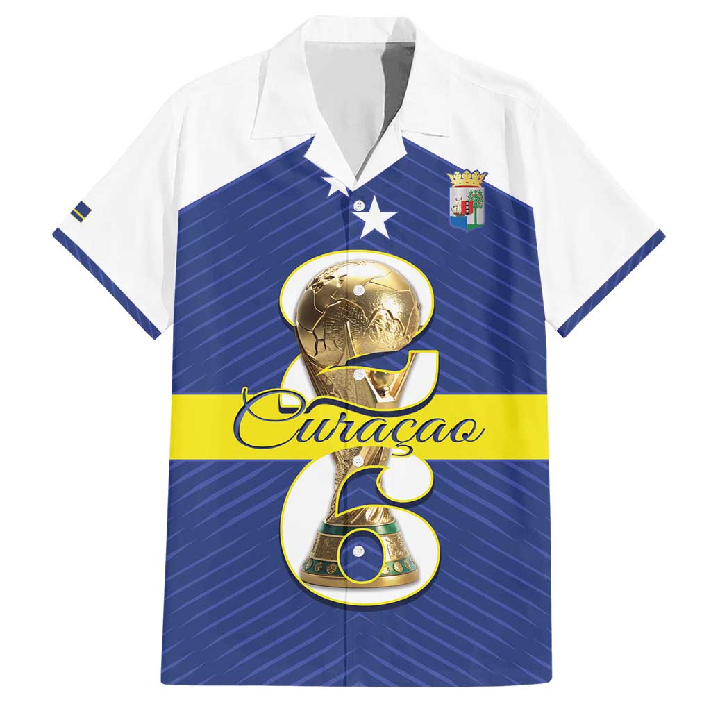 Personalized Curacao Football Hawaiian Shirt 2026 The Blue Wave is Rising - Wonder Print Shop