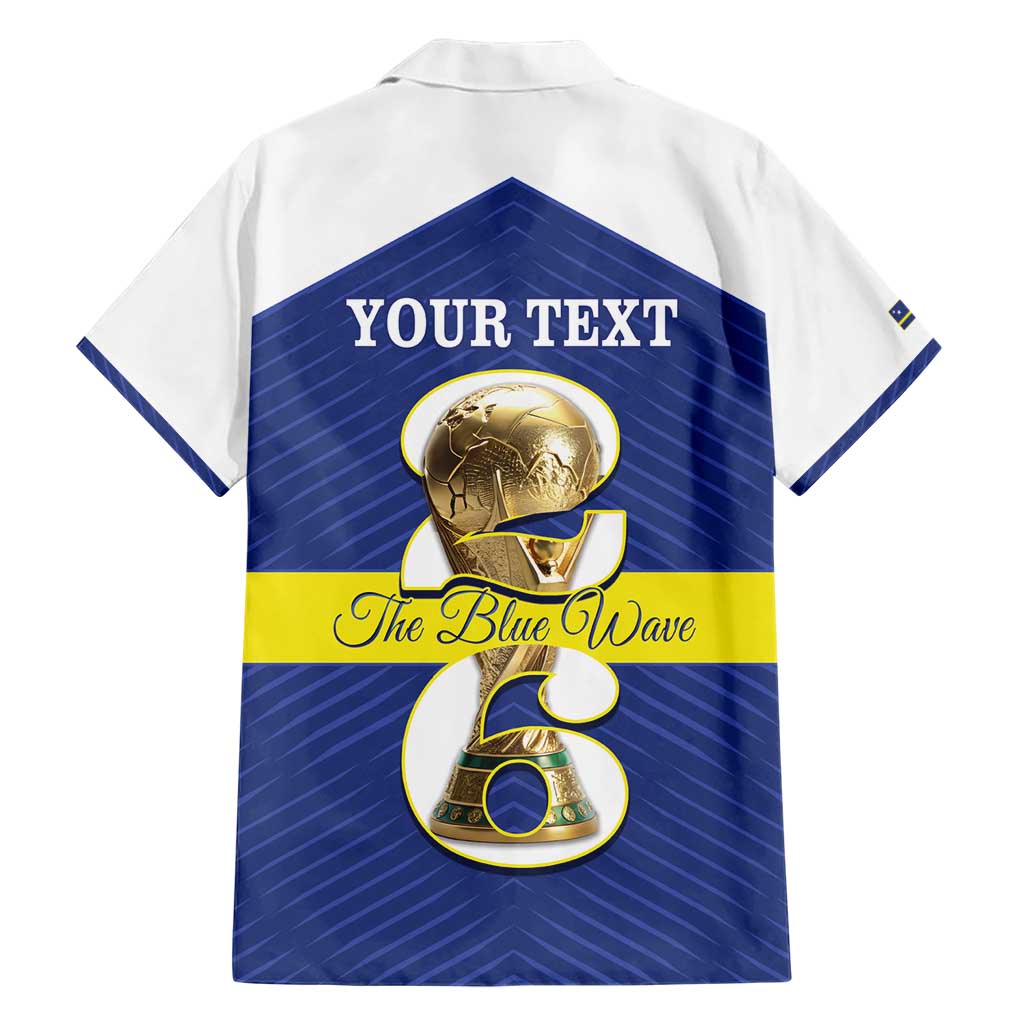 Personalized Curacao Football Hawaiian Shirt 2026 The Blue Wave is Rising - Wonder Print Shop