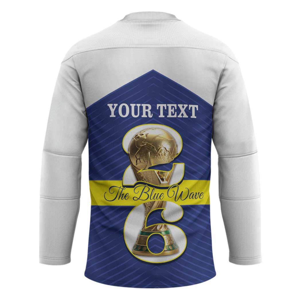 Personalized Curacao Football Hockey Jersey 2026 The Blue Wave is Rising - Wonder Print Shop