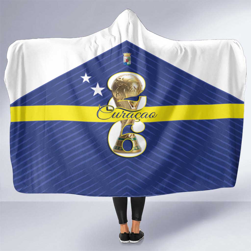 Curacao Football Hooded Blanket 2026 The Blue Wave is Rising - Wonder Print Shop