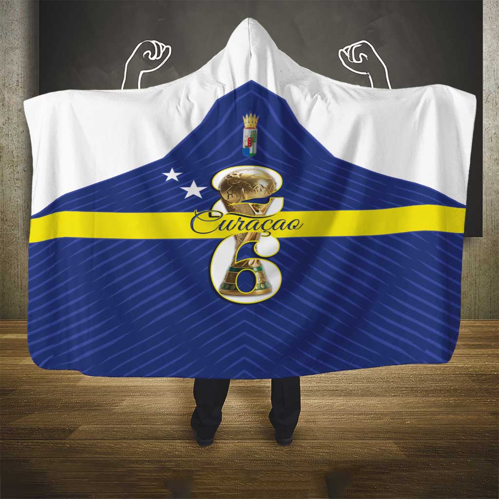 Curacao Football Hooded Blanket 2026 The Blue Wave is Rising - Wonder Print Shop