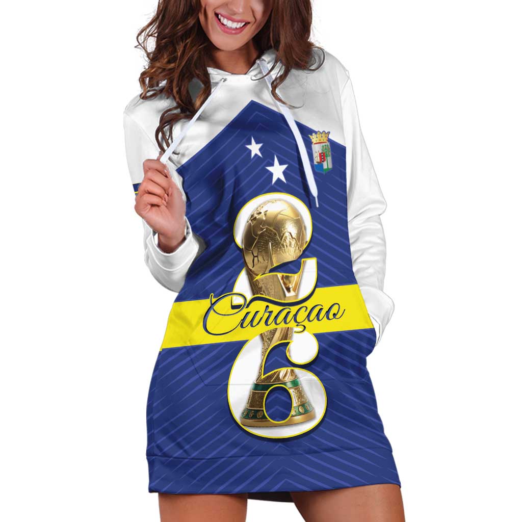 Personalized Curacao Football Hoodie Dress 2026 The Blue Wave is Rising - Wonder Print Shop