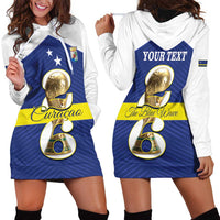 Personalized Curacao Football Hoodie Dress 2026 The Blue Wave is Rising - Wonder Print Shop