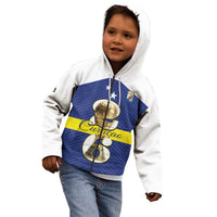 Personalized Curacao Football Kid Hoodie 2026 The Blue Wave is Rising - Wonder Print Shop