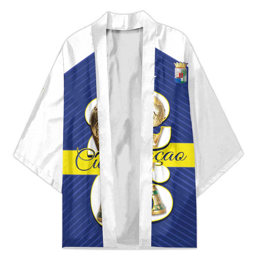 Personalized Curacao Football Kimono 2026 The Blue Wave is Rising - Wonder Print Shop