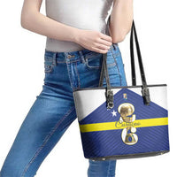 Curacao Football Leather Tote Bag 2026 The Blue Wave is Rising - Wonder Print Shop