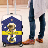 Curacao Football Luggage Cover 2026 The Blue Wave is Rising - Wonder Print Shop