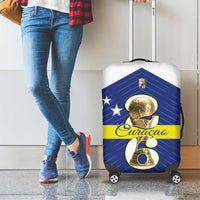 Curacao Football Luggage Cover 2026 The Blue Wave is Rising - Wonder Print Shop