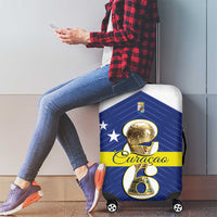 Curacao Football Luggage Cover 2026 The Blue Wave is Rising - Wonder Print Shop