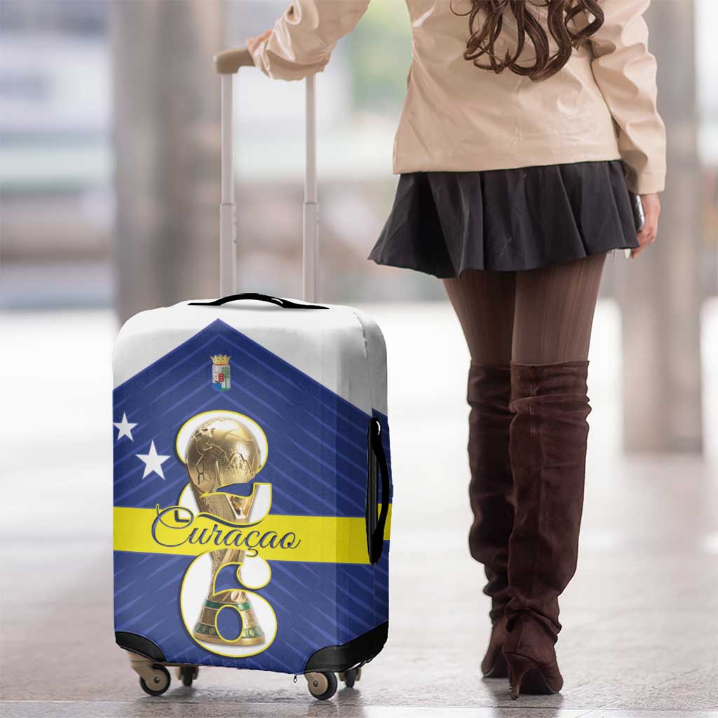 Curacao Football Luggage Cover 2026 The Blue Wave is Rising - Wonder Print Shop