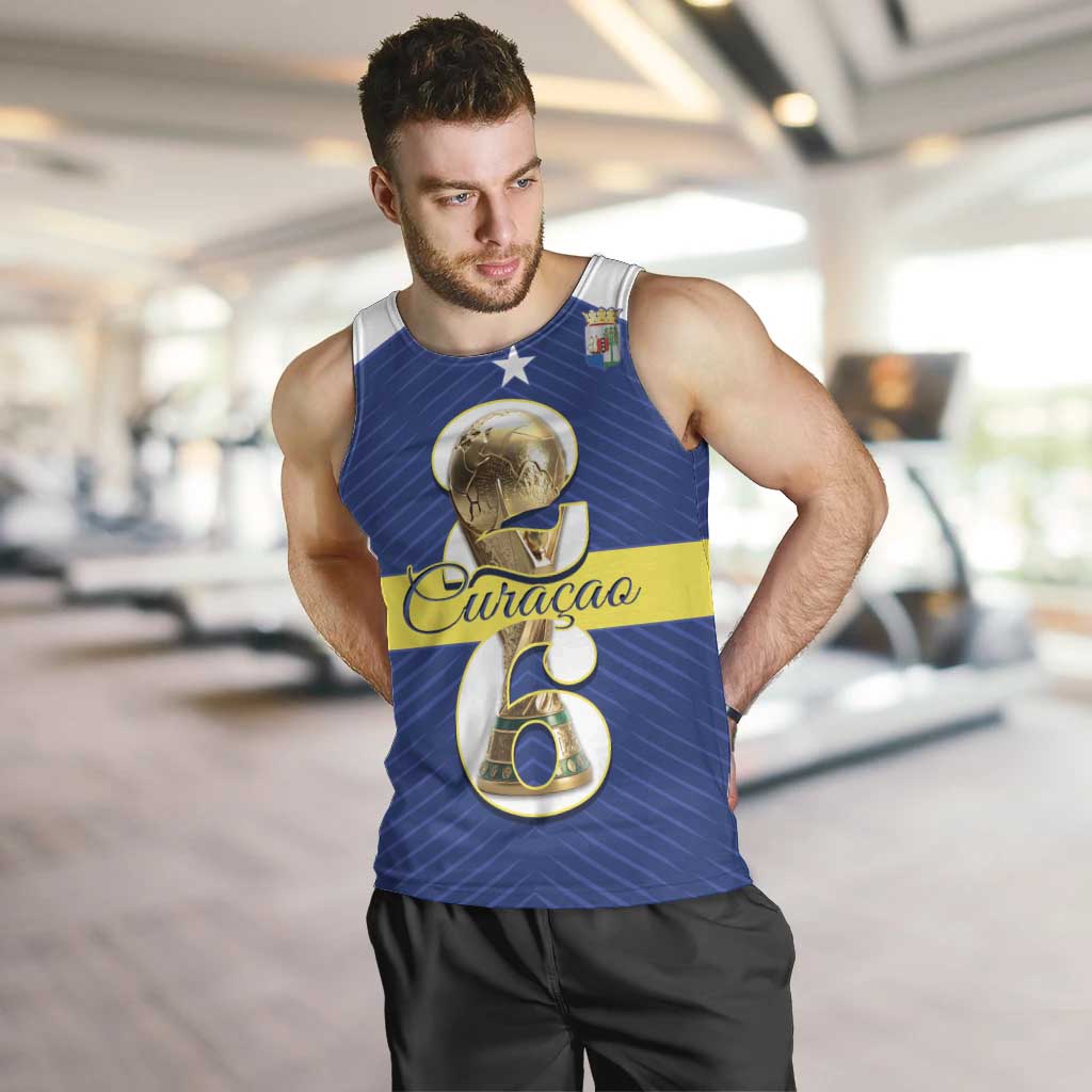Personalized Curacao Football Men Tank Top 2026 The Blue Wave is Rising - Wonder Print Shop