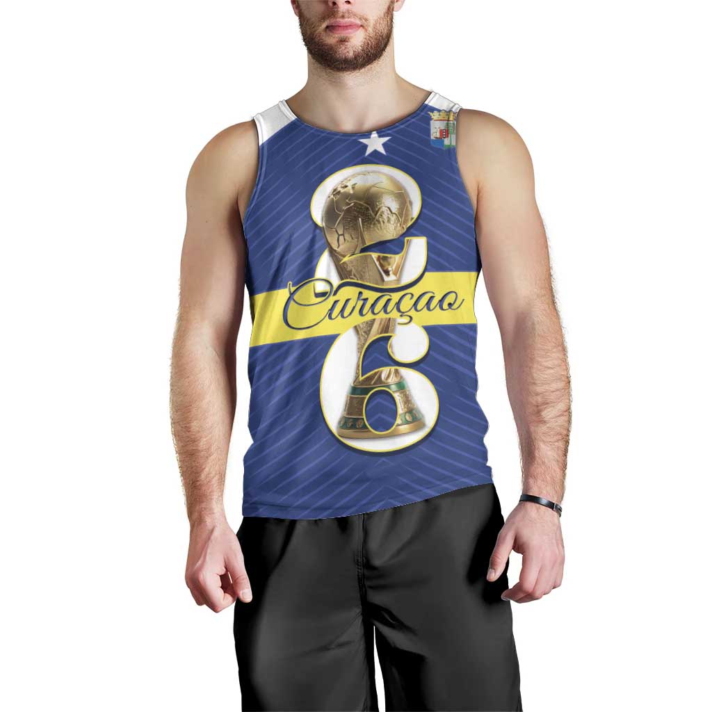 Personalized Curacao Football Men Tank Top 2026 The Blue Wave is Rising - Wonder Print Shop