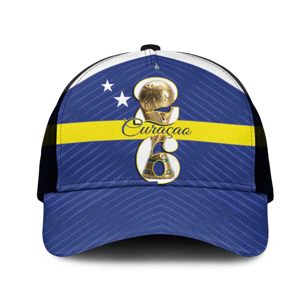 Curacao Football Mesh Trucker Cap 2026 The Blue Wave is Rising - Wonder Print Shop
