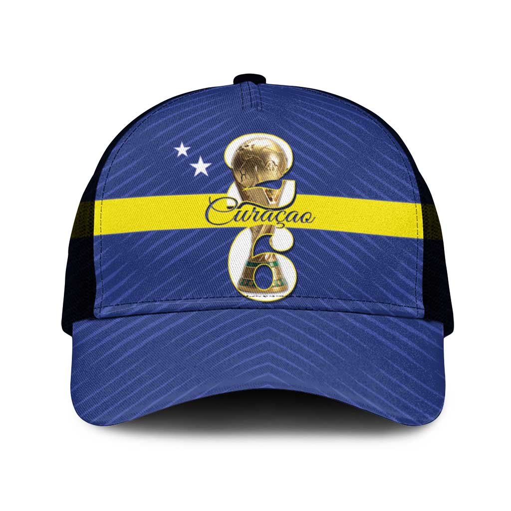 Curacao Football Mesh Trucker Cap 2026 The Blue Wave is Rising - Wonder Print Shop