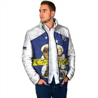 Personalized Curacao Football Padded Jacket 2026 The Blue Wave is Rising - Wonder Print Shop