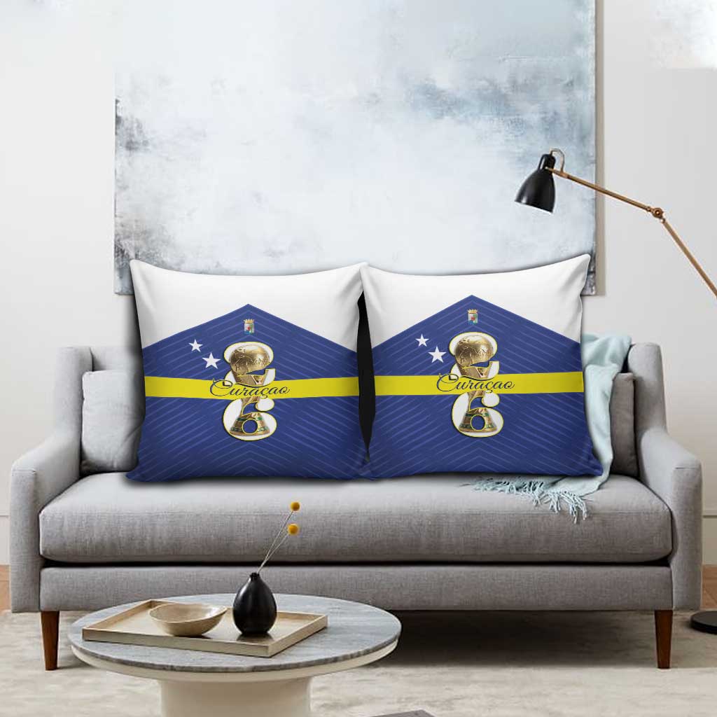 Curacao Football Pillow Cover 2026 The Blue Wave is Rising - Wonder Print Shop